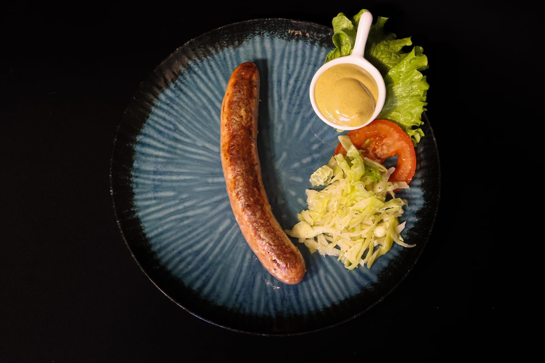 Bratwurst with coleslaw
